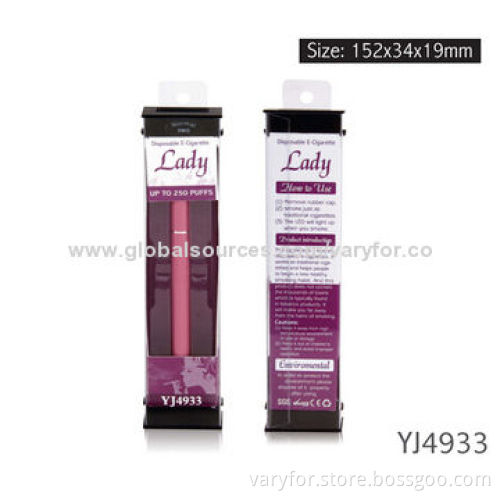 Disposable electronic cigarette, pure smoke, pink, women's e cigarette